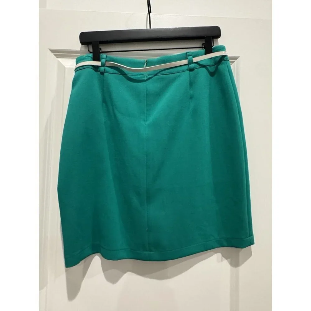 COM' ELLE Paris Women Skirt Size 3 Green